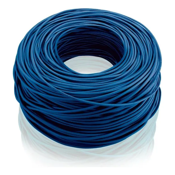 Cabo Rede Cat5e Azul Rolo 150m Cat5-e Cat-5e Metros Caixa Foto 1