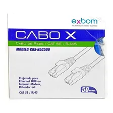 Cabo Rede Cat5e Azul Rolo 50m Utp Lan Internet Net Metros Foto mini  3