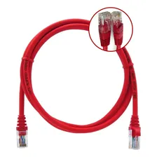 Cabo Rede Cat6 2.5m Vermelho Ultra Velocidade 2,5metros Rj45 Foto  mini 1