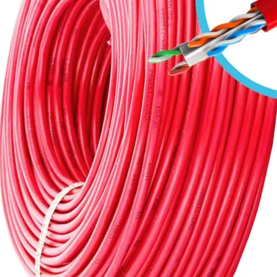 Cabo Rede Cat6 50m Ethernet Giga Lan Rj45 + Conector Foto 1