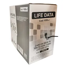 Cabo Rede Cat6 Preto Life Data 4 Pares 305 Metros Foto  mini 1