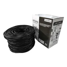 Cabo Rede Cat6 Preto Life Data 4 Pares 305 Metros Foto mini 4