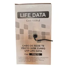 Cabo Rede Cat6 Preto Life Data 4 Pares 305 Metros Foto mini  2