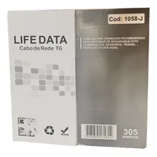 Cabo Rede Cat6 Preto Life Data 4 Pares 305 Metros Foto mini  3