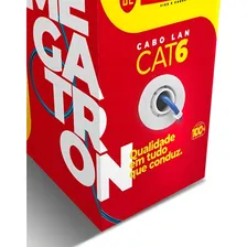 Cabo Rede Comunicação Lan 4p 100% Cobre Megatron Cat6 Foto mini  3