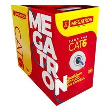 Cabo Rede Comunicação Lan 4p 100% Cobre Megatron Cat6 Foto  mini 1