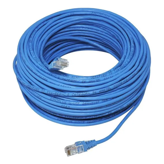 Cabo Rede Furukawa Azul Rj45 Crimpado Cat5e Internet 60 Mts Foto 1
