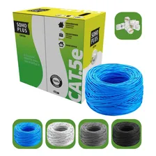 Cabo Rede Furukawa Cat5e C/ 50 Metros Azul + 10 Conectores Foto mini 1