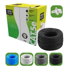 Cabo Rede Furukawa Cat5e Soho Plus 100mt Preto + 10 Conector Foto mini 1