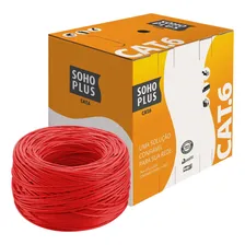Cabo Rede Furukawa Soho Plus 305m Cat6 Utp Vermelho Foto  mini 1