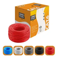 Cabo Rede Furukawa Soho Plus 305m Cat6 Utp Vermelho Foto mini 4