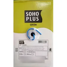 Cabo Rede Furukawa Sohoplus Cat5e 24awg Cmx 200 Metros Azul Foto mini  2