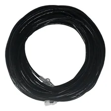 Cabo Rede Internet Lan Cftv 30m 30 Metros Cat6 Preto Crimpad Foto  mini 1