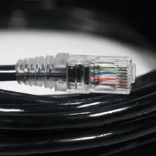 Cabo Rede Internet Lan Cftv 30m 30 Metros Cat6 Preto Crimpad Foto mini  2
