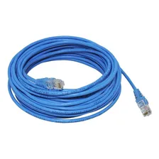 Cabo Rede Lan Furukawa Azul Rj45 Crimpado Cat5e Internet 10m Foto mini 1