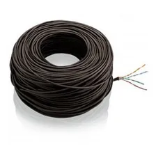 Cabo Rede Megatron H/anatel Cat5e Preto 100% Cobre Rl100mts Foto  mini 1