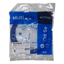 Cabo Rede Multilan Cat5 Patch Cord 2,5 Metros Azul Foto mini 4