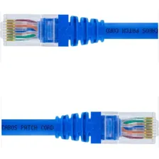 Cabo Rede Multilan Cat5 Patch Cord 2,5 Metros Azul Foto  mini 1