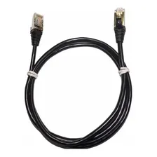 Cabo Rede Stp Blindado Cat5e Rj45 - Preto -05 Metros Montado Foto mini 2