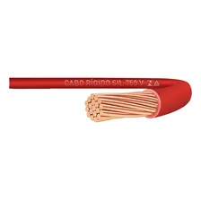 Cabo Rígido 6mm 1kv 100m Vermelho Sil Foto  mini 1