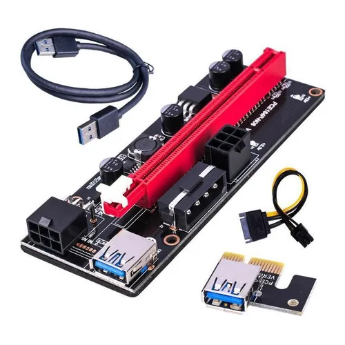 Cabo Riser 009s Usb 3.0 Pci Express 1x A 16x Pcie Mineração Cor Outro Foto 1