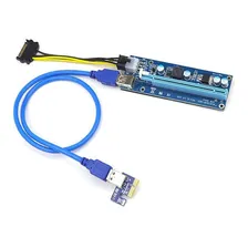 Cabo Riser Card Pci X16 Pci-e X1 Usb 30cm U34 P/ Mineração Foto mini 2
