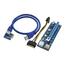 Cabo Riser Card Pci X16 Pci-e X1 Usb 30cm U34 P/ Mineração Foto mini 1