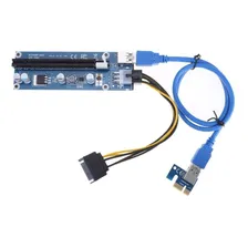 Cabo Riser Mineração Bitcoin Usb 3.0 Pci-e 1x Para 16x Foto mini 1