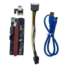 Cabo Riser Mineração Pci 1x To 16x Mini Pci-e 3.0 Usb 009s Foto mini 1