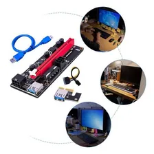 Cabo Riser Pci-e Card V009s Usb 3.0 Pci-e Mineração Cripto Foto mini 4