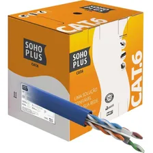 Cabo Rj45 Azul Utp Rj45 Cat6 Furukawa Sohoplus Rolo 35 Mt Foto mini 1