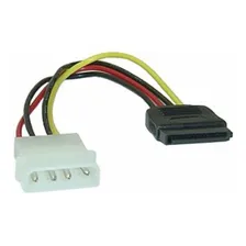 Cabo Sata Força Conexão Molex 4 Pinos 15cm Reforçado Cor Branco Foto mini 2