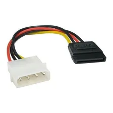 Cabo Sata Power Molex Ide Discos Rígidos Hdd Ssd 4 Pinos Nova Foto mini 2