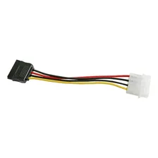 Cabo Sata Power Molex Ide Discos Rígidos Hdd Ssd 4 Pinos Nova Foto mini 1