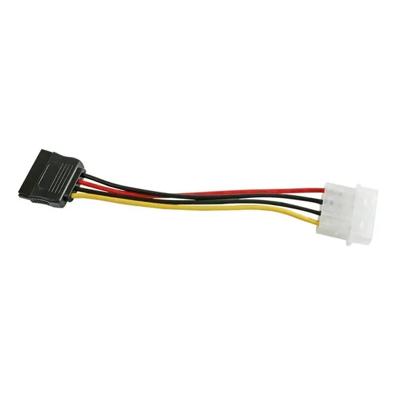 Cabo Sata Power Molex Ide Discos Rígidos Hdd Ssd 4 Pinos Nova Foto 1