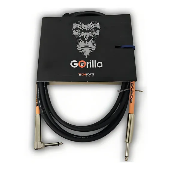 Cabo Tecniforte -- P10 X P10 L -- 3 Metros --- Série Gorilla Cor Preto Foto 1