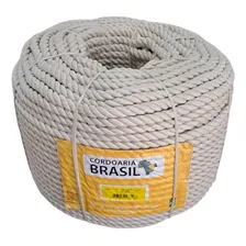 Cabo Torcido 3 Pernas Corda Náutica Em Poliéster Nylon 220m Cor Branco Foto mini 4