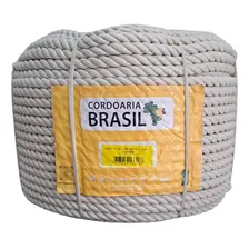 Cabo Torcido 3 Pernas Corda Náutica Em Poliéster Nylon 220m Cor Branco Foto  mini 1