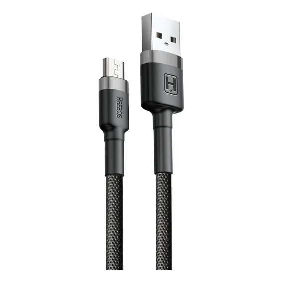 Cabo Turbo Usb V8 Para LG K10 K10+ K11 K11+ K12 K12+ K9 Cor Preto Foto 1