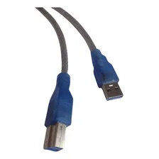 Cabo Usb 3.0 A Macho X Usb 3.0 B Macho 3m Cristal Impressora Foto  mini 1
