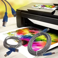 Cabo Usb 3.0 A Macho X Usb 3.0 B Macho 3m Cristal Impressora Foto mini 4