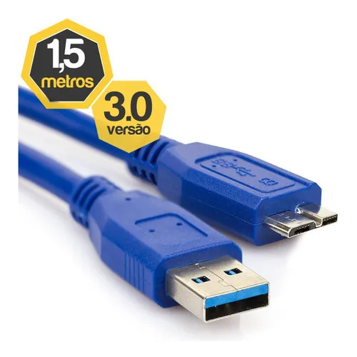 Cabo Usb 3.0 Para Hd Externo 1,50 Metros Foto 1