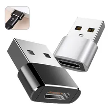 Cabo USB Adaptador USB tipo c disco rÃgido para adaptador USB Extensão USB preto+prateado com entrada USB-B e saÃda tipo C Foto mini 1