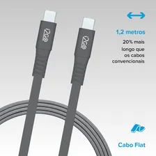 Cabo Usb-c + Usb-c I2go 1,2m 3a Cinza Foto mini 2