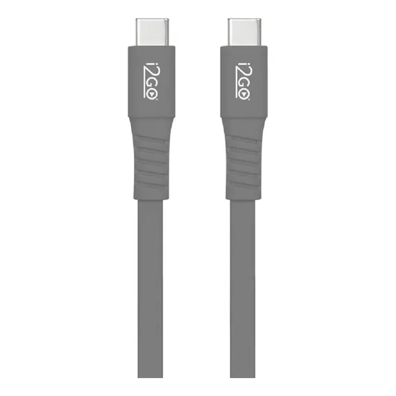 Cabo Usb-c + Usb-c I2go 1,2m 3a Cinza Foto 1