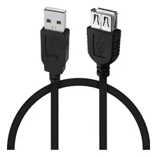 Cabo Usb Extensor 2.0 Macho X Fêmea Adaptador C/ 3,00 Metros Cor Cabo Preto Foto  mini 1