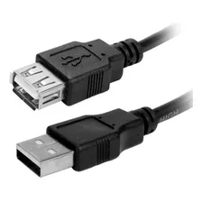 Cabo Usb Extensor 2.0 Macho X Fêmea Adaptador C/ 3,00 Metros Cor Cabo Preto Foto mini  2
