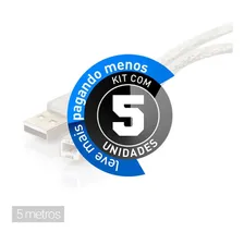 Cabo Usb Impressora Ab - 5 Metros - Kit Com 5 Foto mini 2