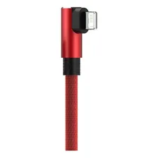 Cabo USB Lightning 90° Graus Em L Trançado 1m Exbom CBX-U2C11IP Foto mini 3