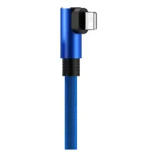 Cabo USB Lightning 90° Graus Em L Trançado 1m Exbom CBX-U2C11IP Foto mini 2